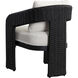 Pylos Black / Louis Cream Outdoor Dining Armchair